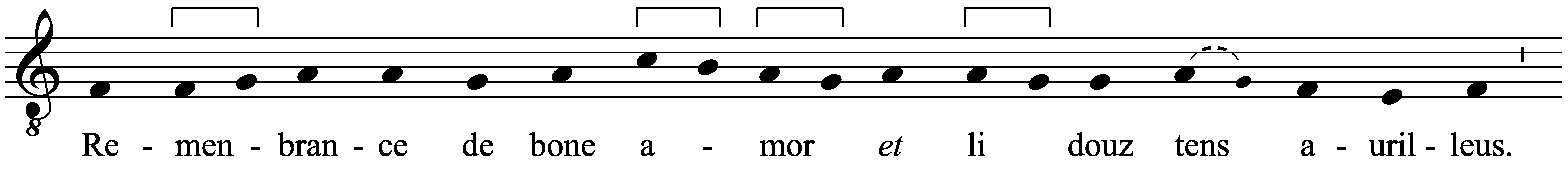 Work musical notation